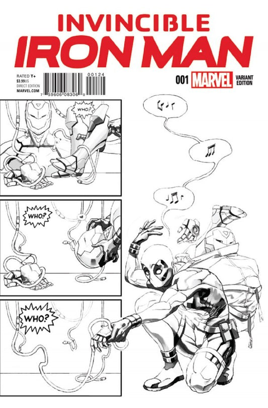 Invincible Iron Man #1 (2015) - Yasmine Putri "Party Sketch" Variant