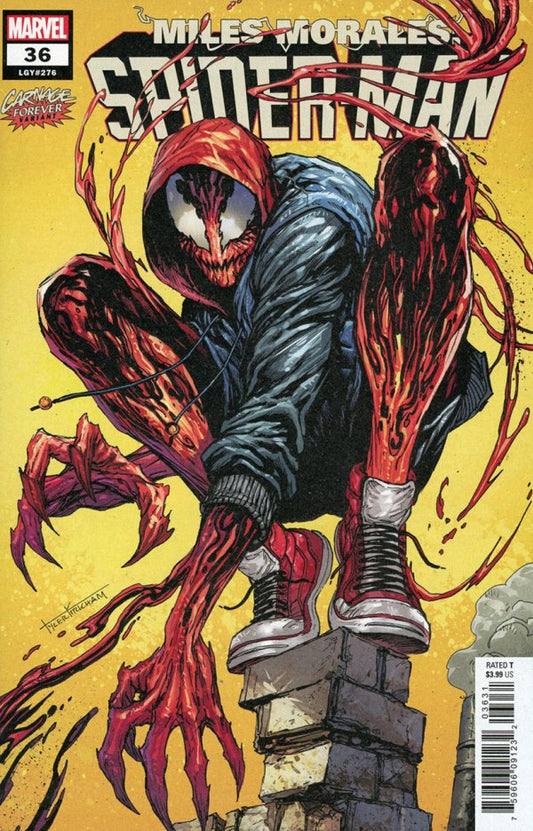 Miles Morales: Spider-Man #36 (2022) - Tyler Kirkham "Carnage Forever" Variant