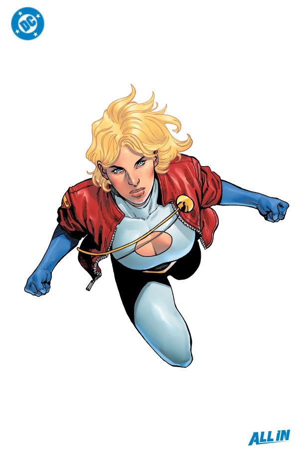 Power Girl #14 (2024) - Daniel Sampere "All In" Foil Virgin Variant