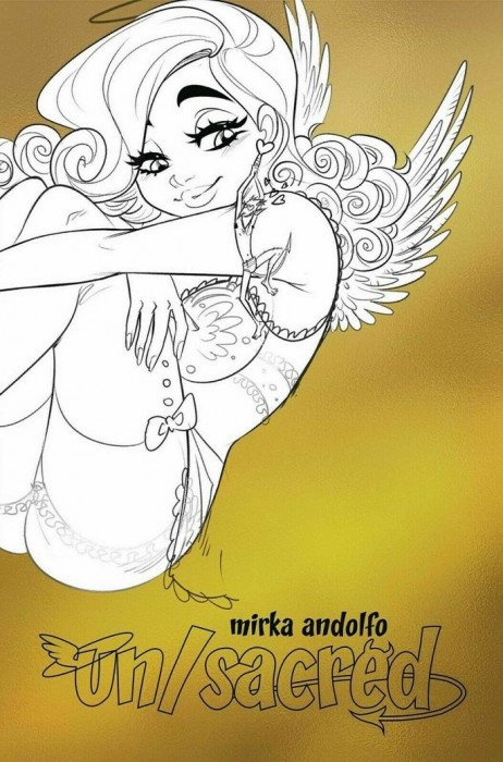 Un/Sacred #2 (2019) - 1:10 Mirka Andolfo "Gold Lingerie Angelina" Variant