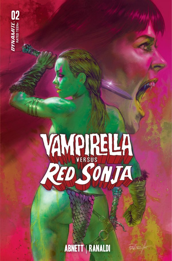 Vampirella vs Red Sonja #2 (2022) - Lucio Parrillo FOC Ultraviolet Variant